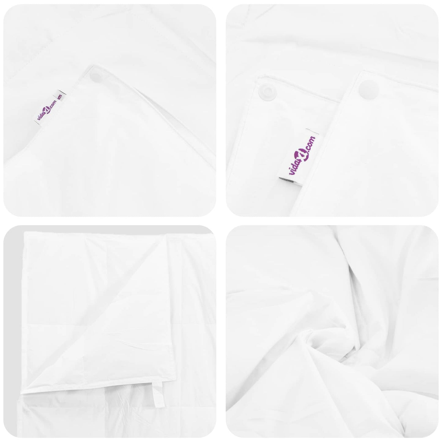 2-In-1 Duvet S Polštářem 2 Pcs Bílá Peří