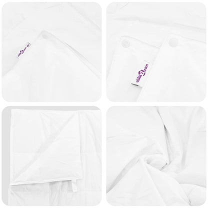 2-In-1 Duvet S Polštářem 2 Pcs Bílá Peří