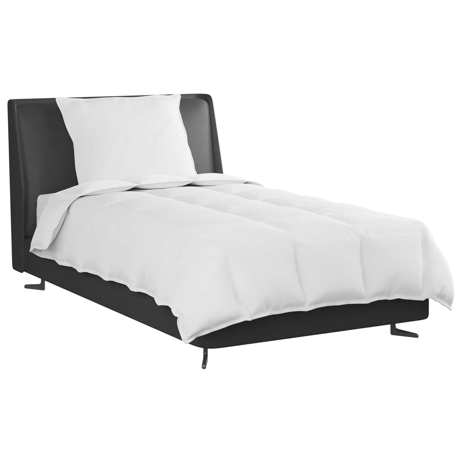 2-In-1 Duvet S Polštářem 2 Pcs Bílá Peří