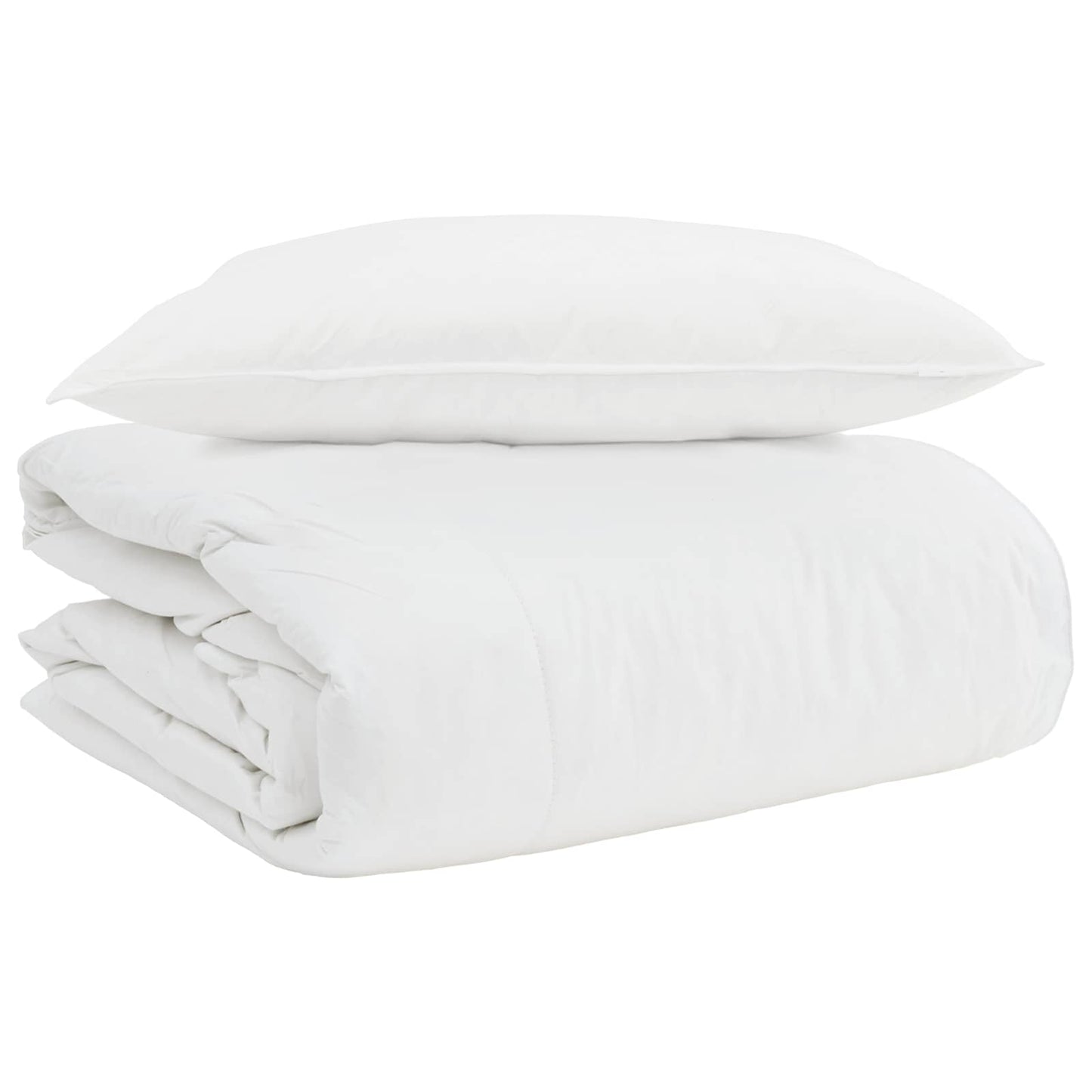 2-In-1 Duvet S Polštářem 2 Pcs Bílá Peří