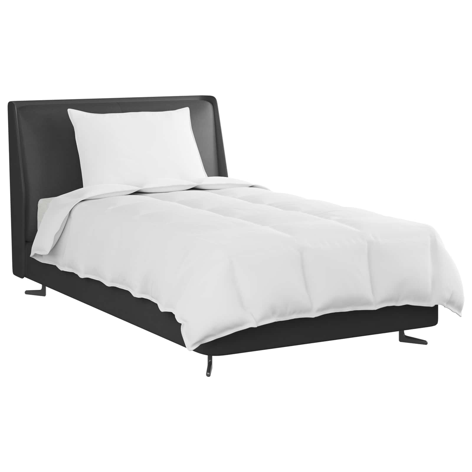 2-In-1 Duvet S Polštářem 2 Pcs Bílá Peří