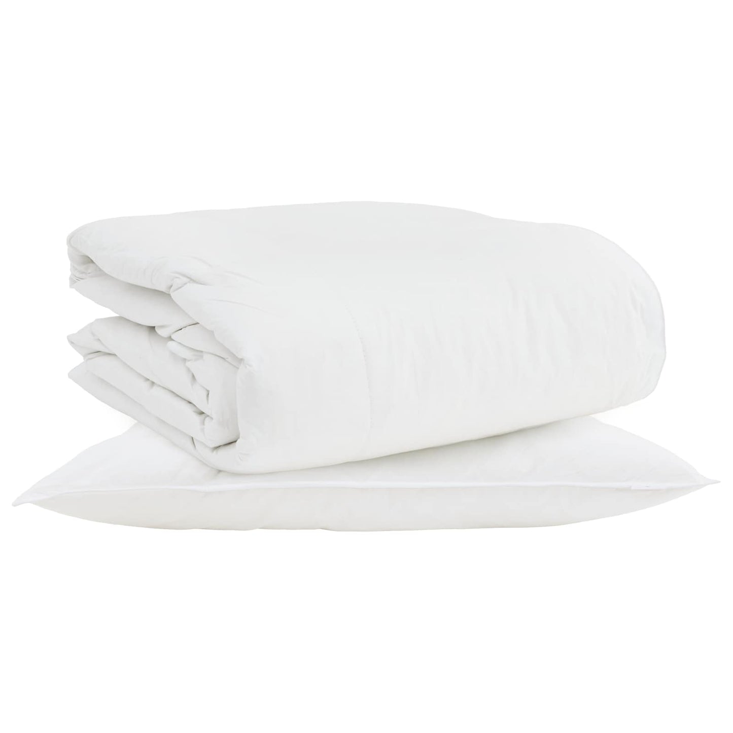 2-In-1 Duvet S Polštářem 2 Pcs Bílá Peří