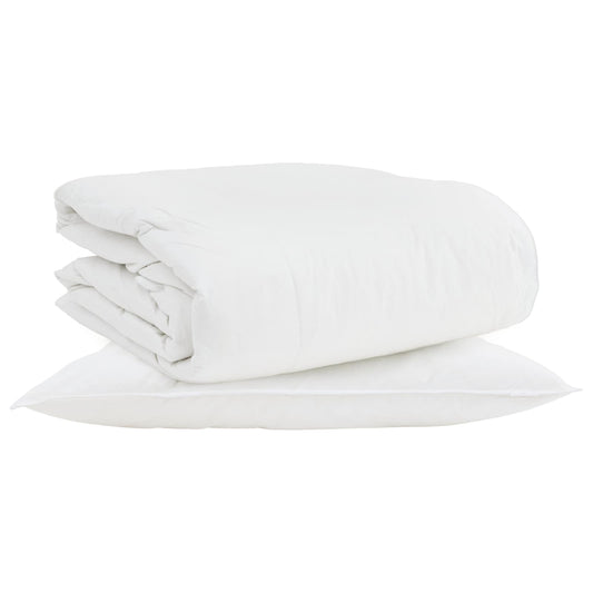 2-In-1 Duvet S Polštářem 2 Pcs Bílá Peří