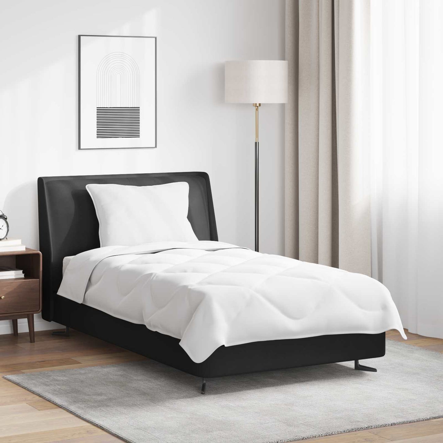 Letní Přikrývka S Polštářem 2 Pcs Bílá Mikrovlákno