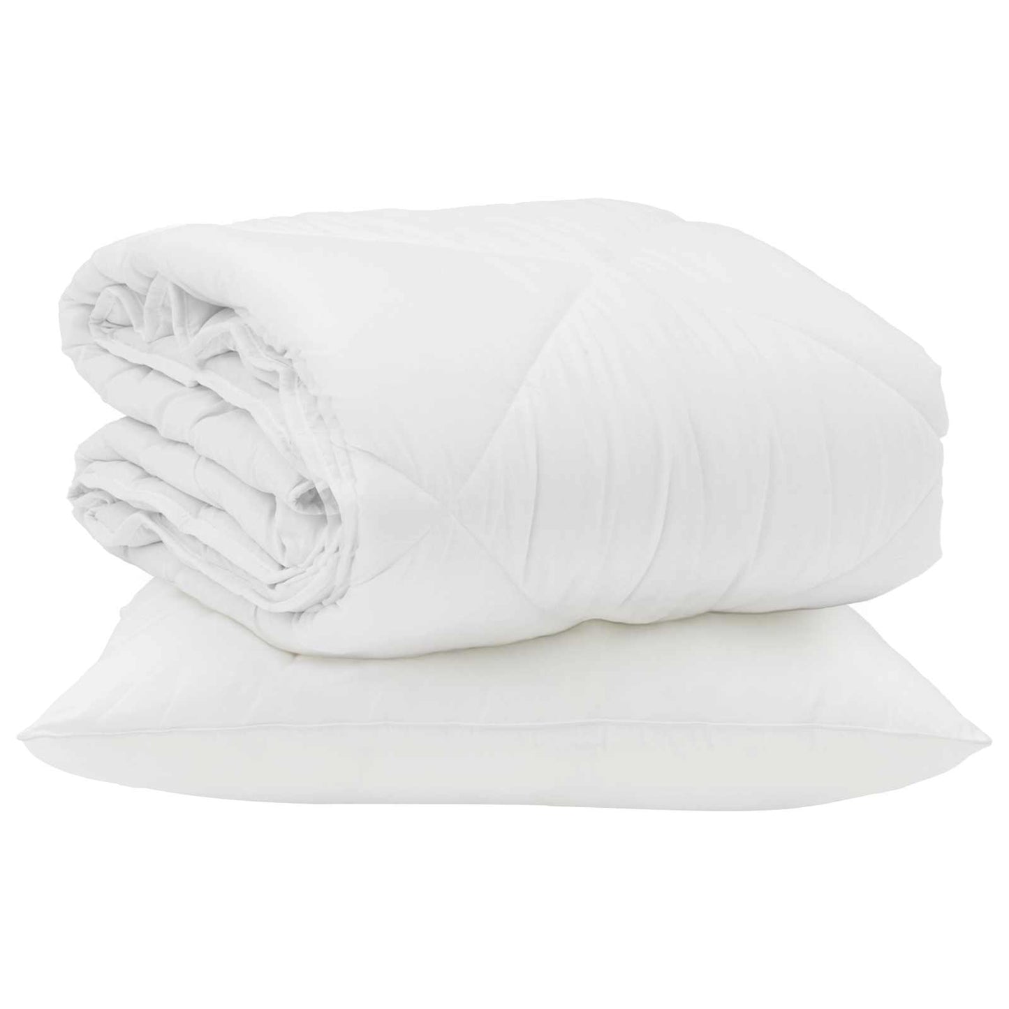 Letní Přikrývka S Polštářem 2 Pcs Bílá Mikrovlákno