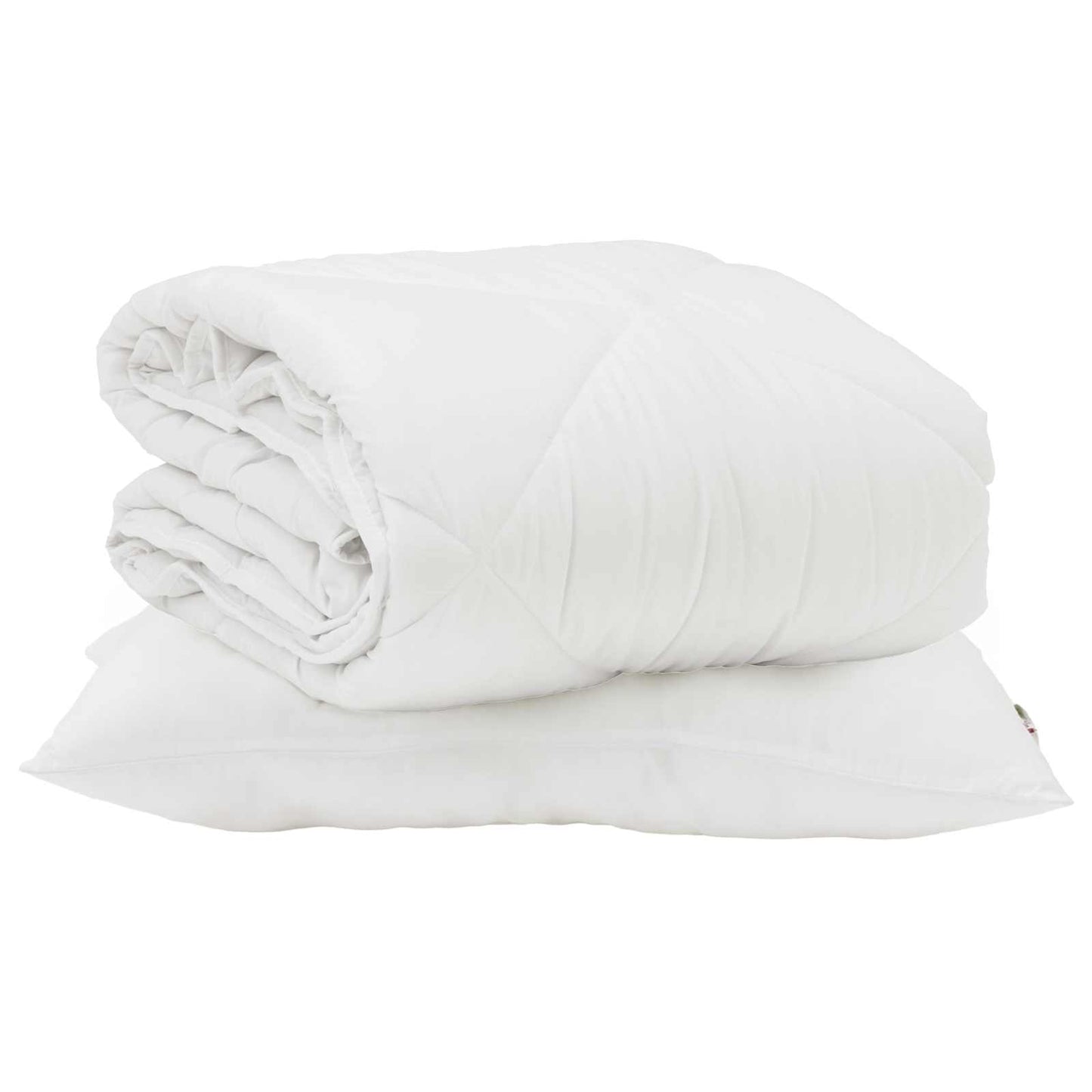 Letní Přikrývka S Polštářem 2 Pcs Bílá Mikrovlákno