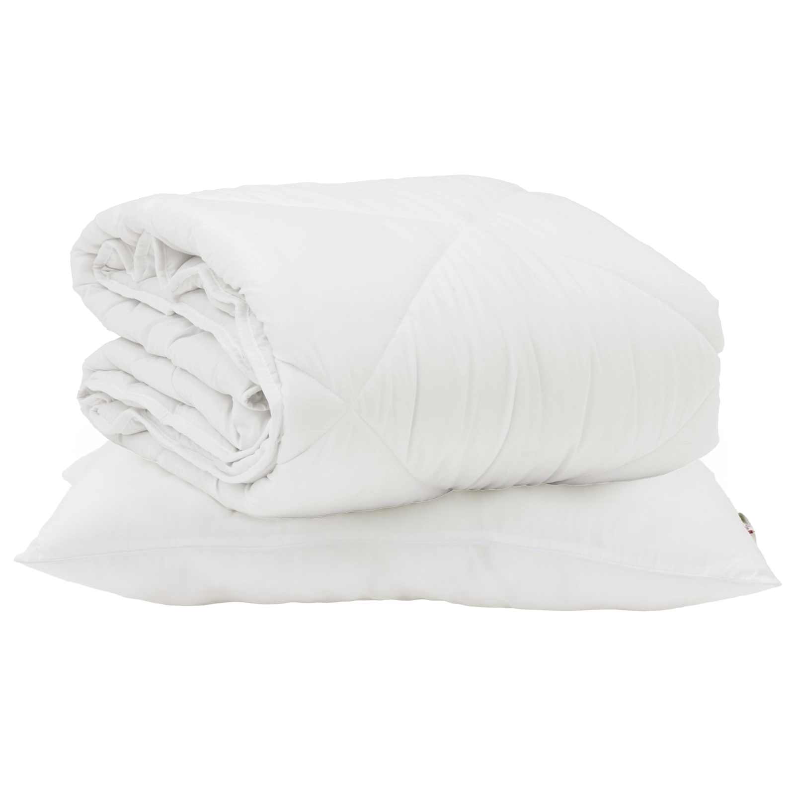 Letní Přikrývka S Polštářem 2 Pcs Bílá Mikrovlákno