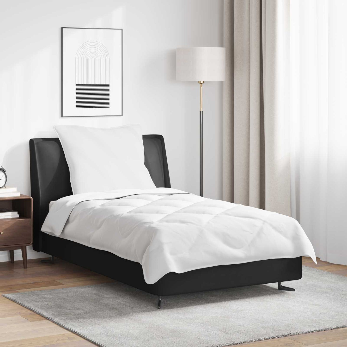 Přikrývka S Polštářem 2 Pcs Bílá Mikrovlákno