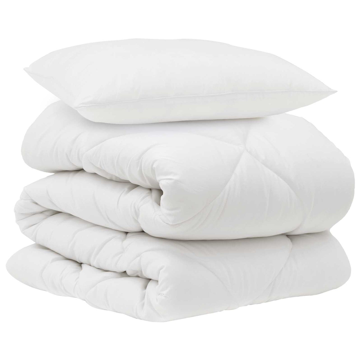 Přikrývka S Polštářem 2 Pcs Bílá Mikrovlákno