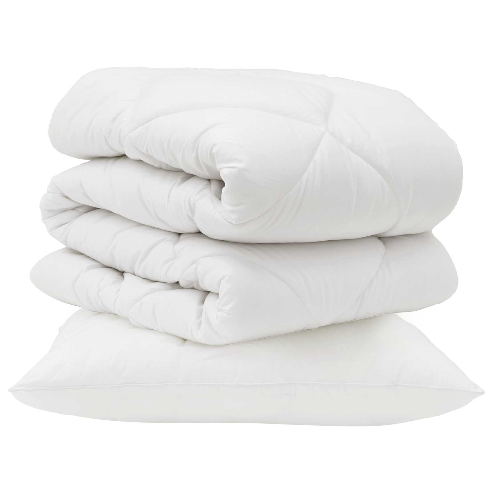 Přikrývka S Polštářem 2 Pcs Bílá Mikrovlákno