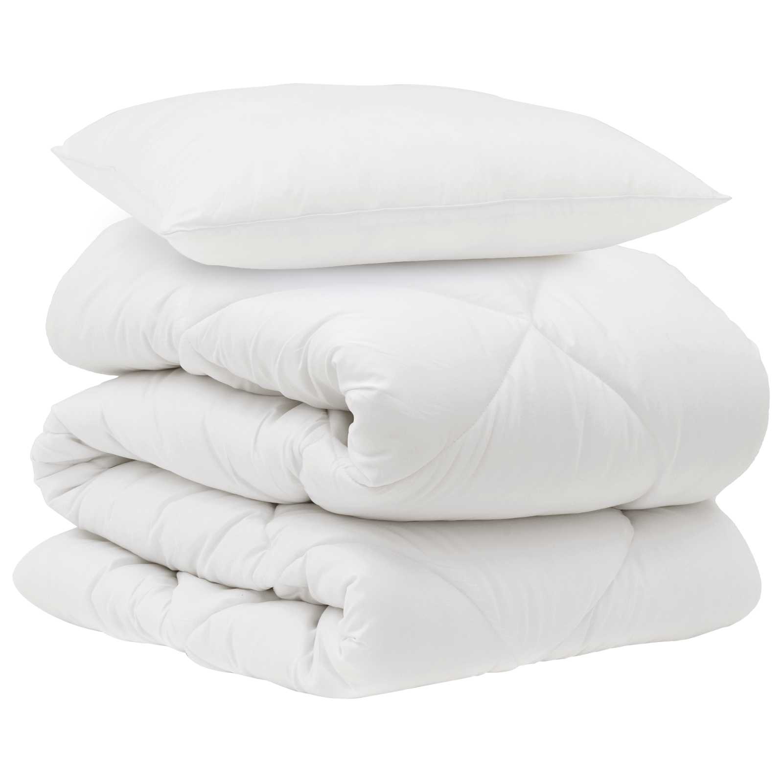 Přikrývka S Polštářem 2 Pcs Bílá Mikrovlákno