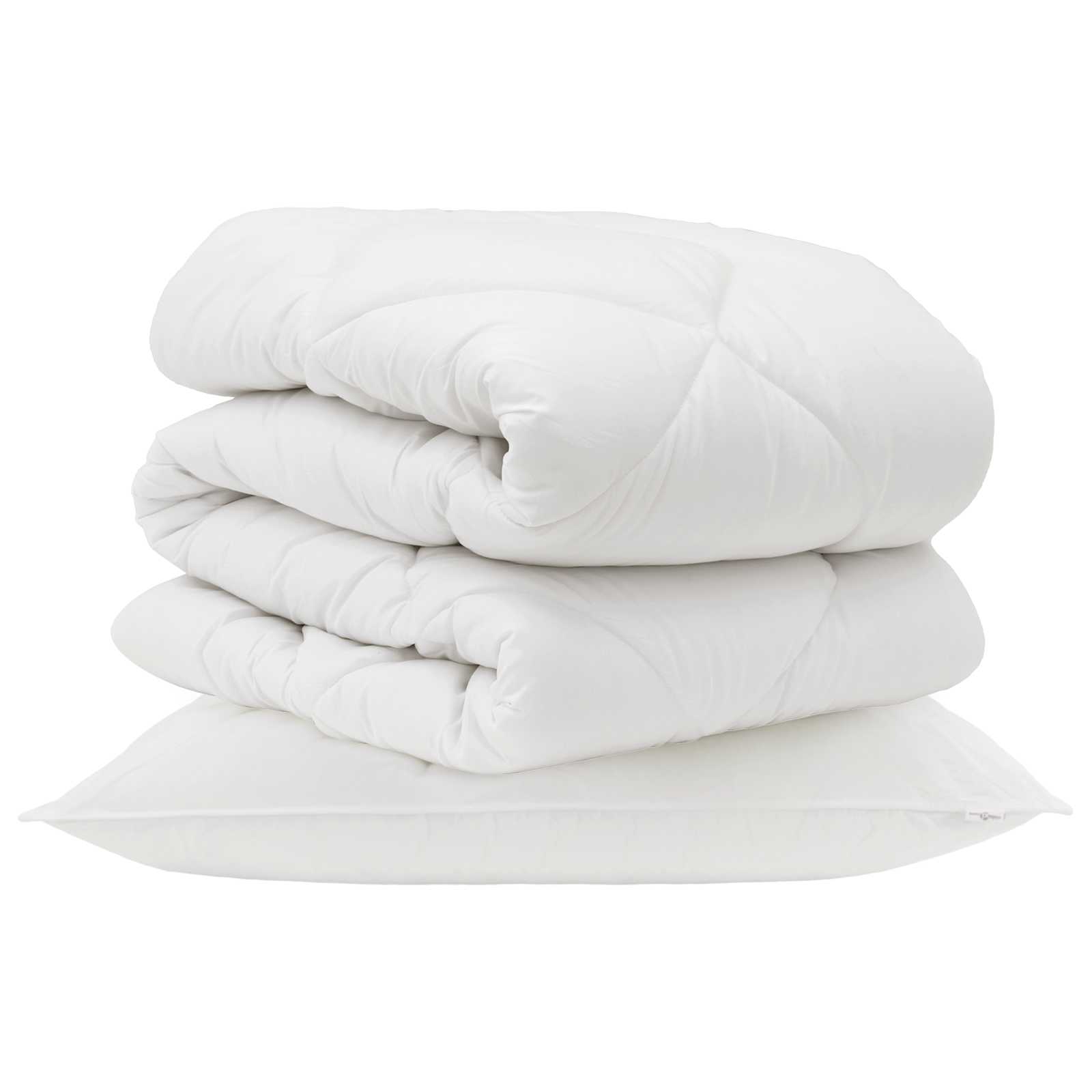 Přikrývka S Polštářem 2 Pcs Bílá Mikrovlákno