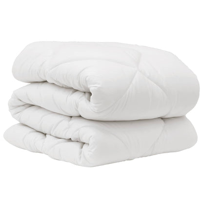 Sada Přikrývek S Polštářem 2 Pcs Bílá Mikrovlákno