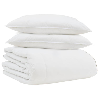 Zimní Přikrývka S Polštářem 3 Pcs Bílá Peří