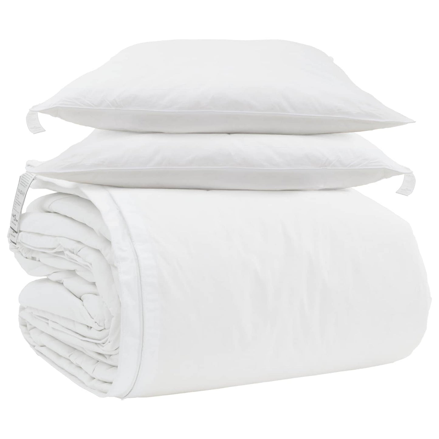 Sada Přikrývek S Polštářem 3 Pcs Bílá Peří