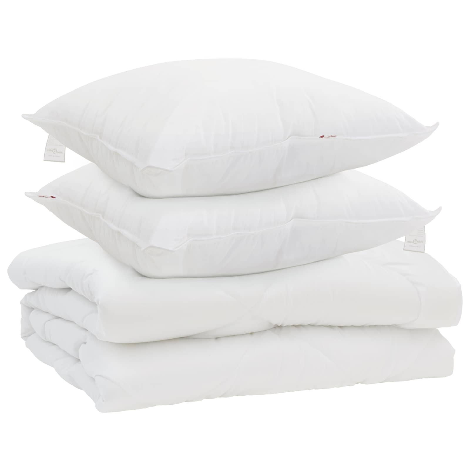 Přikrývka S Polštářem 3 Pcs Bílá Mikrovlákno