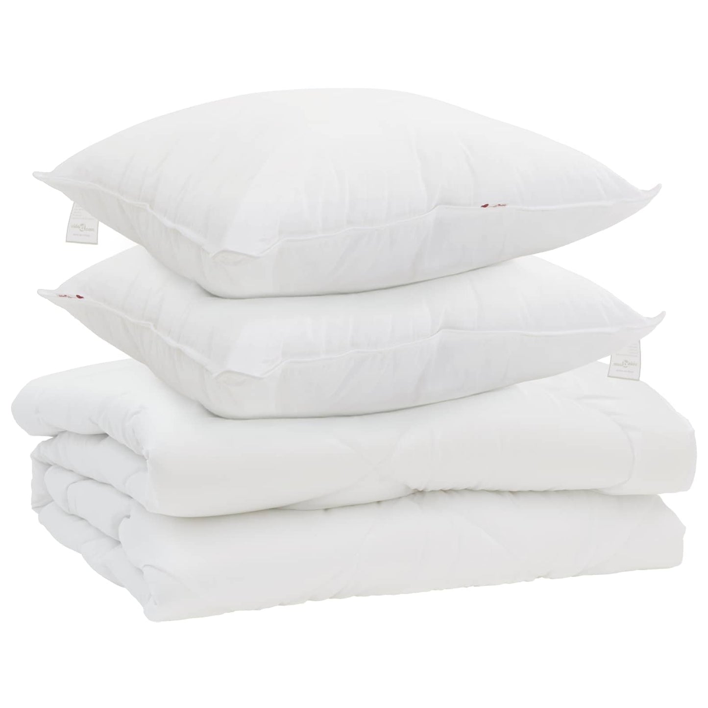 Přikrývka S Polštářem 3 Pcs Bílá Mikrovlákno