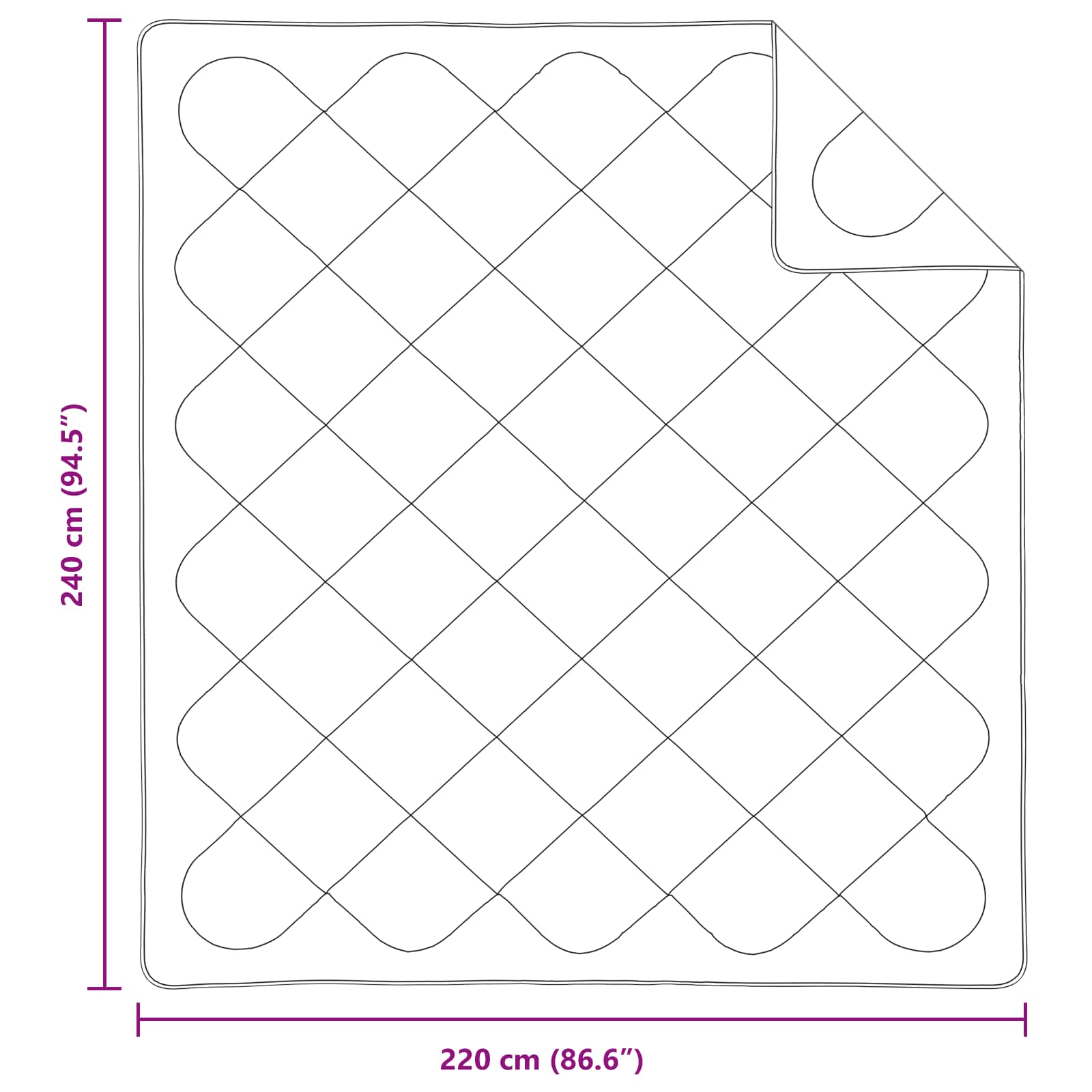 Přikrývka S Polštářem 3 Pcs Bílá Mikrovlákno