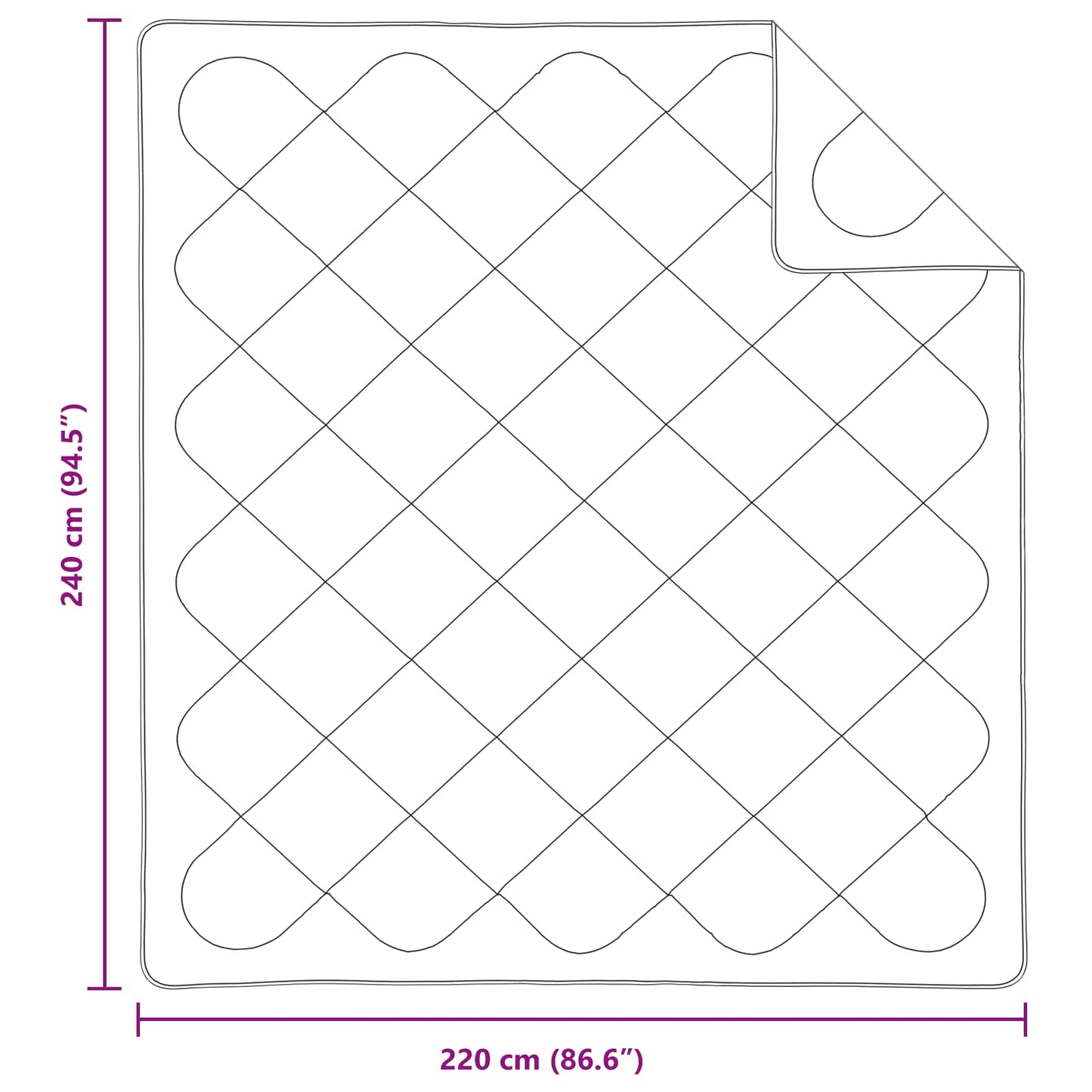 Přikrývka S Polštářem 3 Pcs Bílá Mikrovlákno