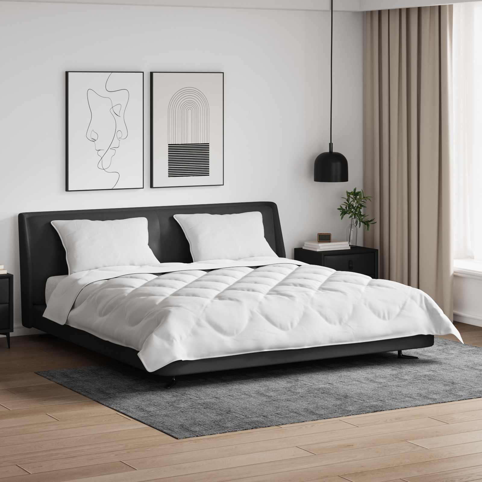 Přikrývka S Polštářem 3 Pcs Bílá Mikrovlákno