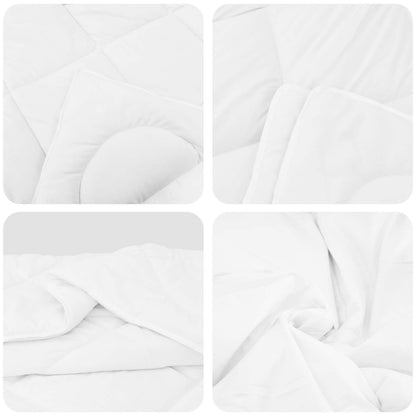 Duvet S Polštáři S Polštářem 3 Pcs Bílá Mikrovlákno