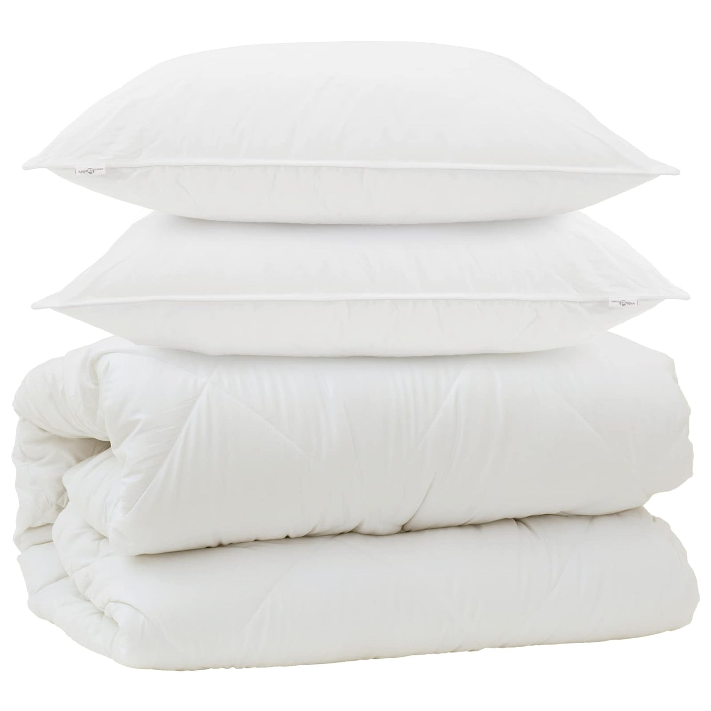 Duvet S Polštáři S Polštářem 3 Pcs Bílá Mikrovlákno