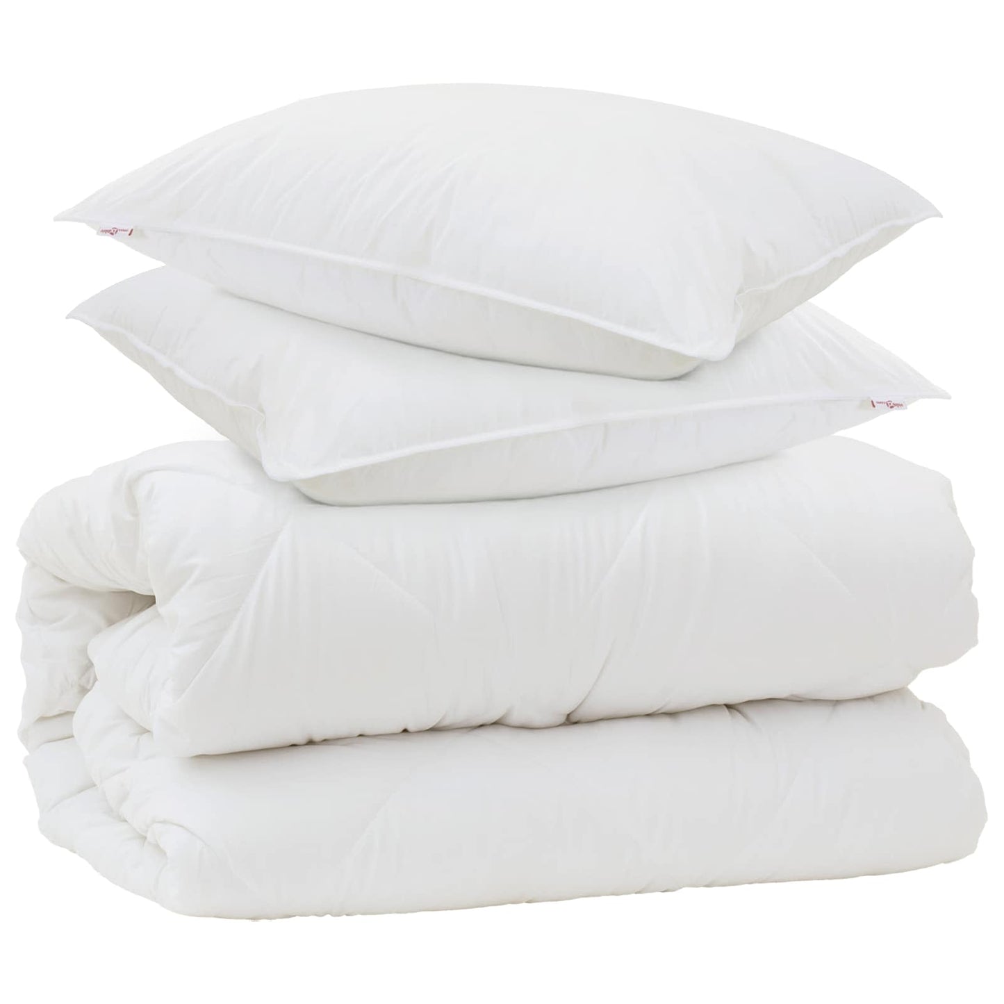 Duvet S Polštáři S Polštářem 3 Pcs Bílá Mikrovlákno