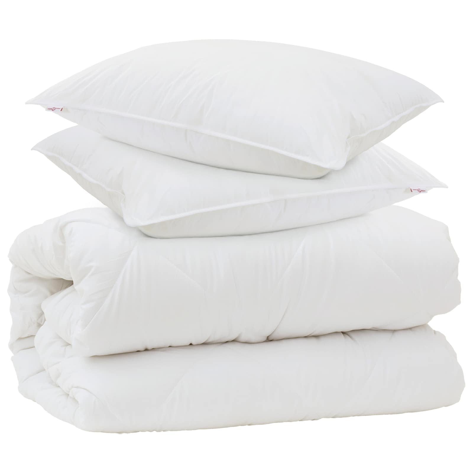Duvet S Polštáři S Polštářem 3 Pcs Bílá Mikrovlákno