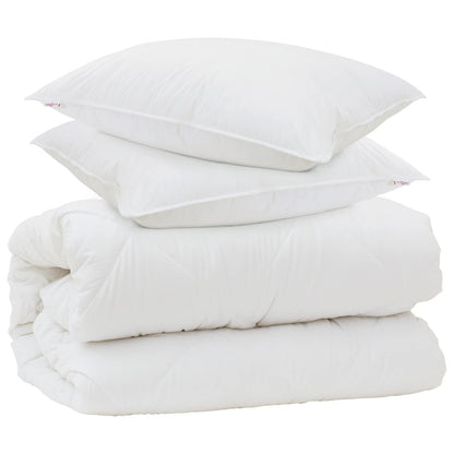 Duvet S Polštáři S Polštářem 3 Pcs Bílá Mikrovlákno