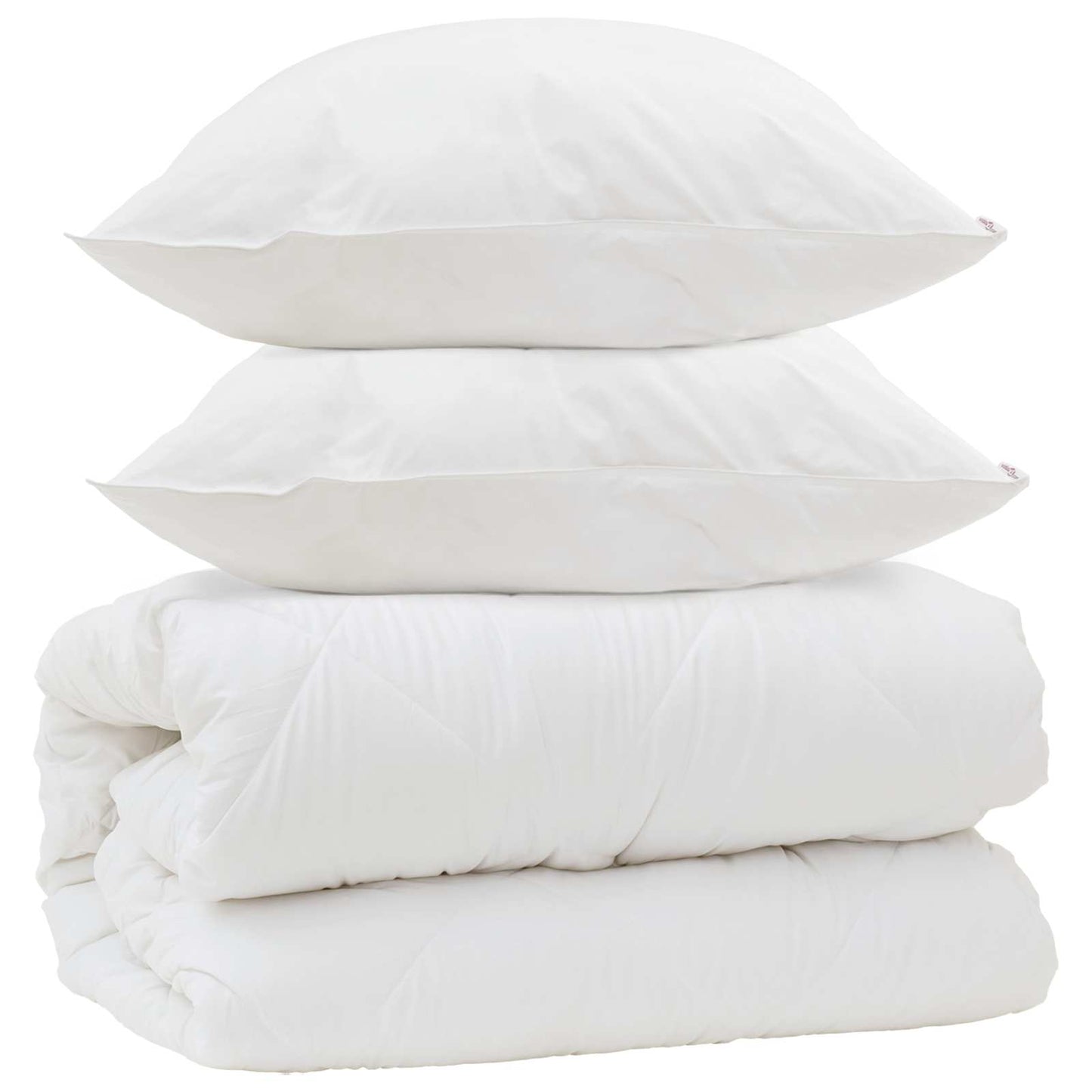 Duvet S Polštáři S Polštářem 3 Pcs Bílá Mikrovlákno