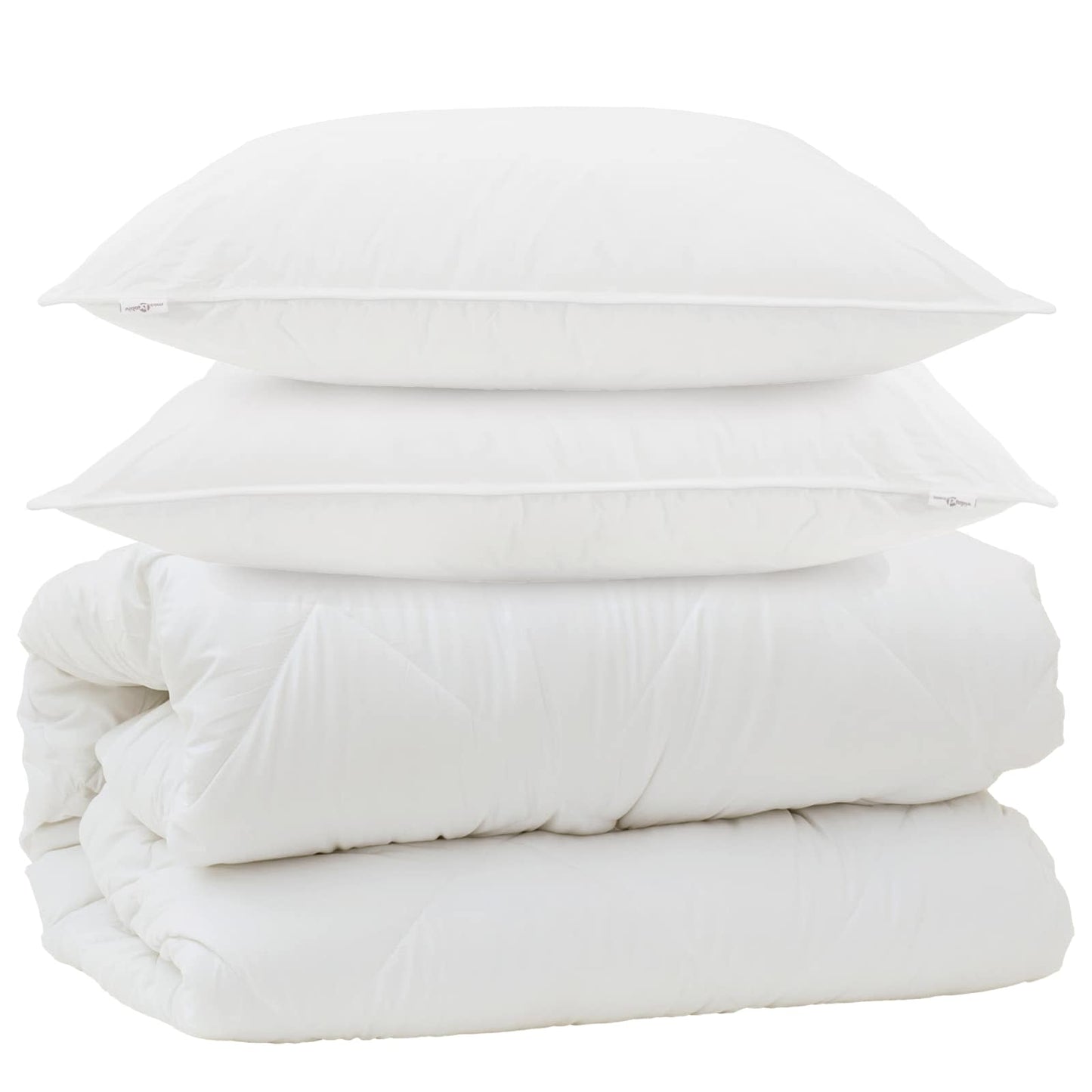 Duvet S Polštáři S Polštářem 3 Pcs Bílá Mikrovlákno