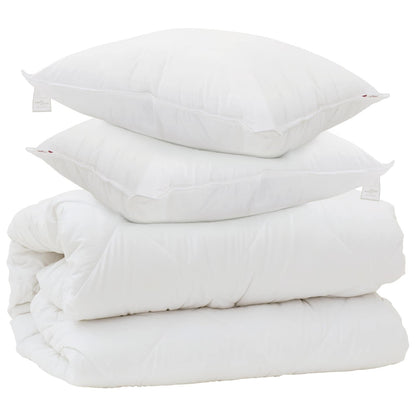Duvet S Polštáři S Polštářem 3 Pcs Bílá Mikrovlákno