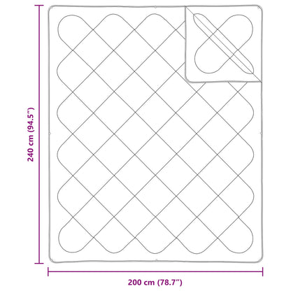 Duvet S Polštáři S Polštářem 3 Pcs Bílá Mikrovlákno