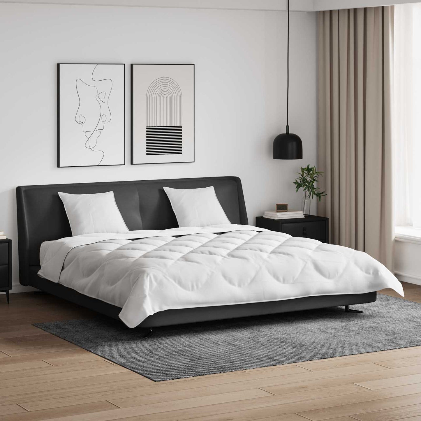 Duvet S Polštáři S Polštářem 3 Pcs Bílá Mikrovlákno