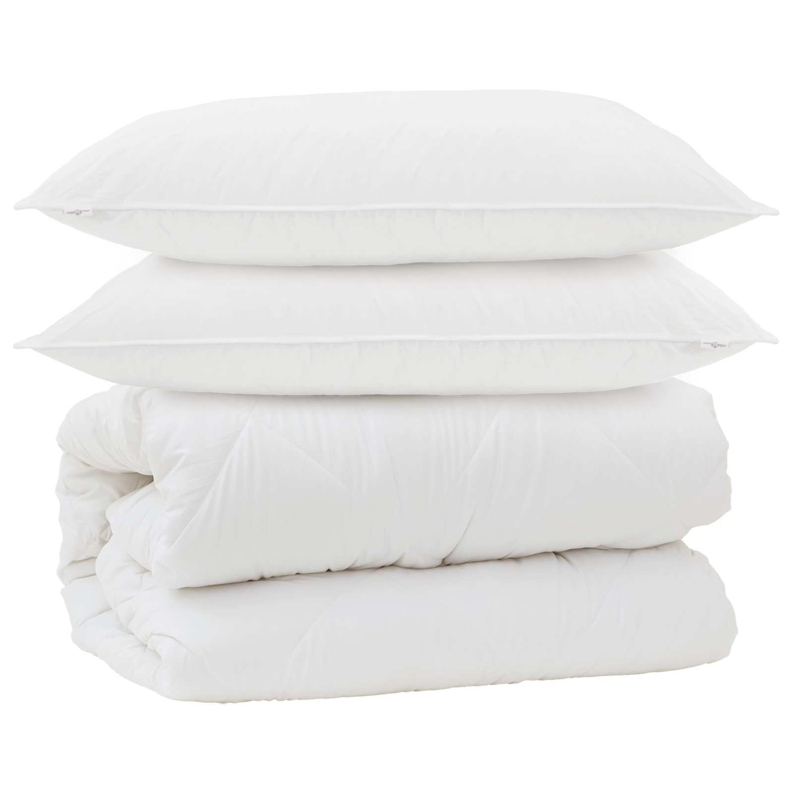 Duvet S Polštáři S Polštářem 3 Pcs Bílá Mikrovlákno