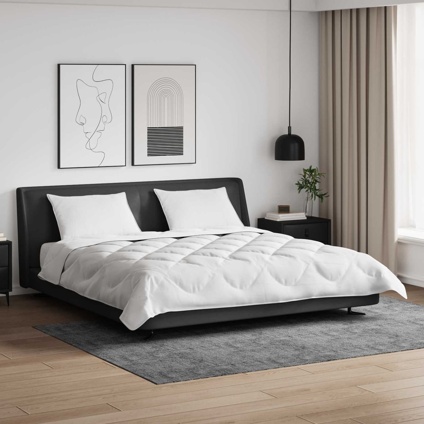 Duvet S Polštáři S Polštářem 3 Pcs Bílá Mikrovlákno
