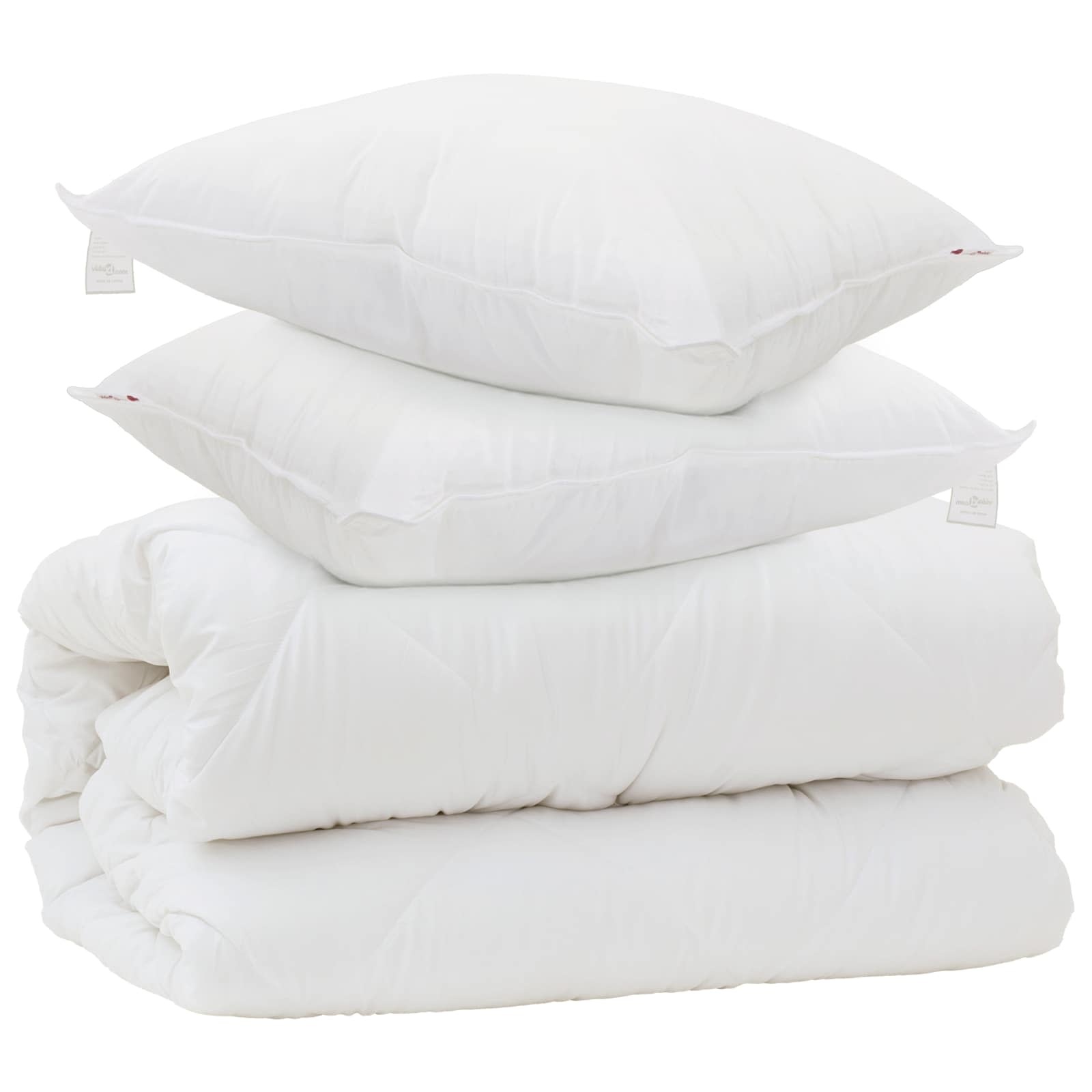 Duvet S Polštáři S Polštářem 3 Pcs Bílá Mikrovlákno
