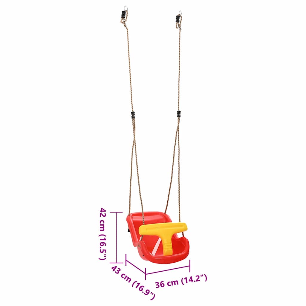 Houpačka Pro Miminka 2 Ks Červená 36 X 43 X 42 Cm Plast