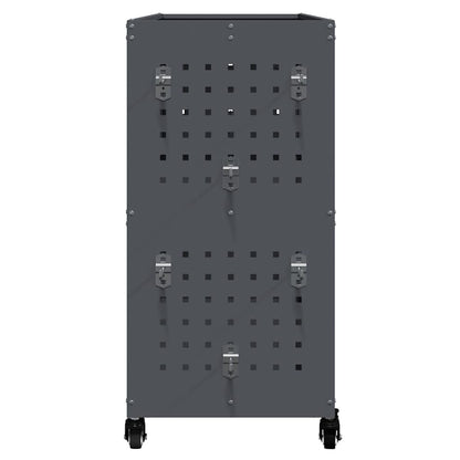Nástrojový Vozík S Policí S Kolem Antracit 75 X 35 X 73 Cm