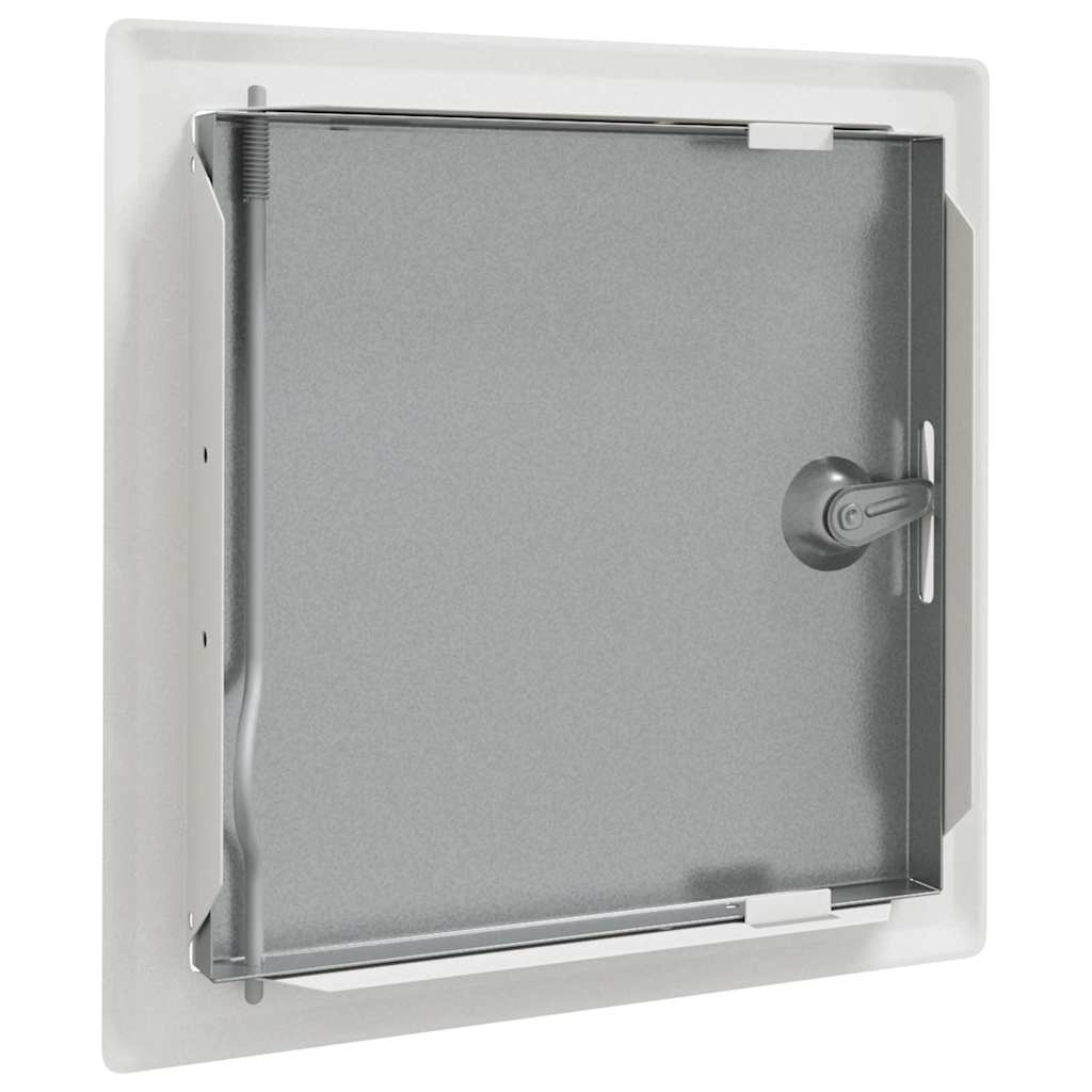 Přístupový Panel 2 Ks Bílá 23 X 23 X 3 Cm Ocel
