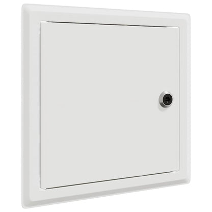 Přístupový Panel 2 Ks Bílá 23 X 23 X 3 Cm Ocel