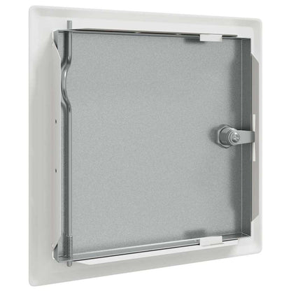 Přístupový Panel 2 Ks Bílá 23 X 23 X 3 Cm Ocel