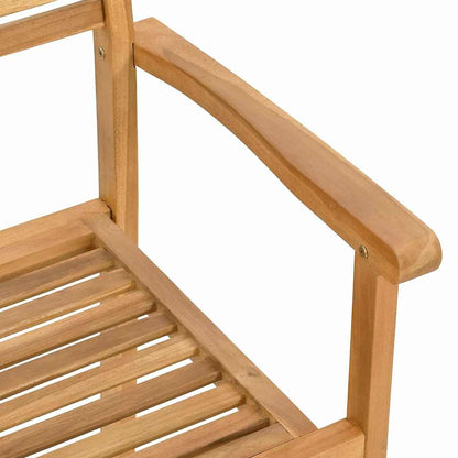 Židle 6 Ks Hnědá Pevné Teakové Dřevo