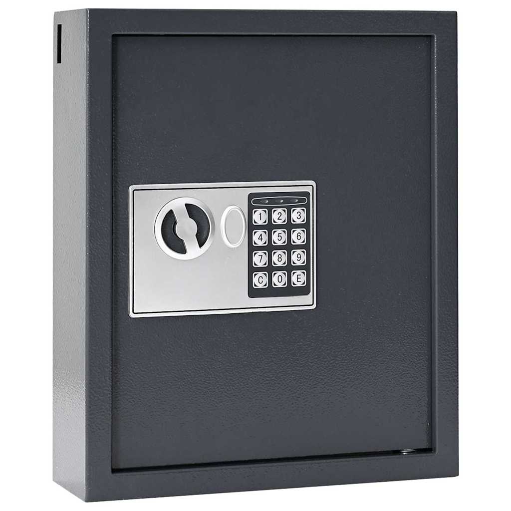 Digitální Trezor Se Zámkem Tmavě Šedá 30 X 10 X 36,5 Cm Ocel