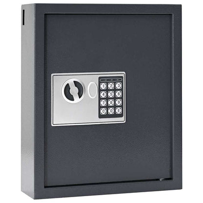 Digitální Trezor Se Zámkem Tmavě Šedá 30 X 10 X 36,5 Cm Ocel