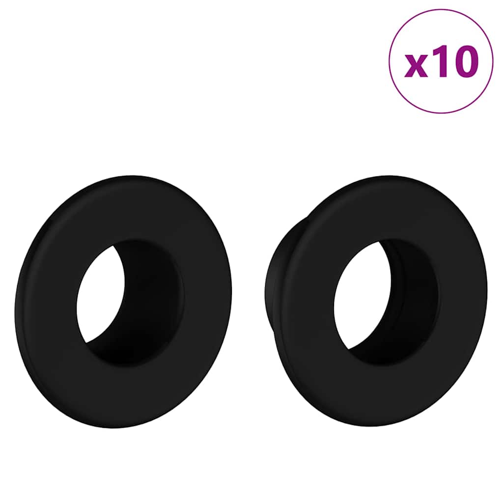 Stoppers Pro Stolní Fotbal 10 Ks Černý 3 X 3 X 1,4 Cm Hips