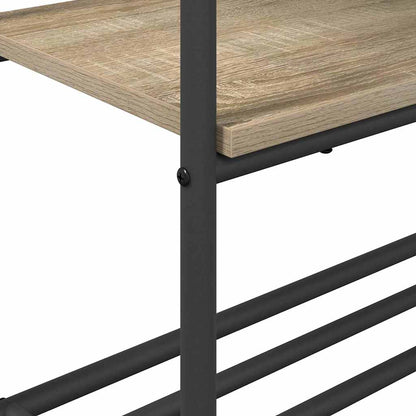 Kovový Stojan Na Oblečení S Policí Sonoma Dub 77 X 30 X 171 Cm