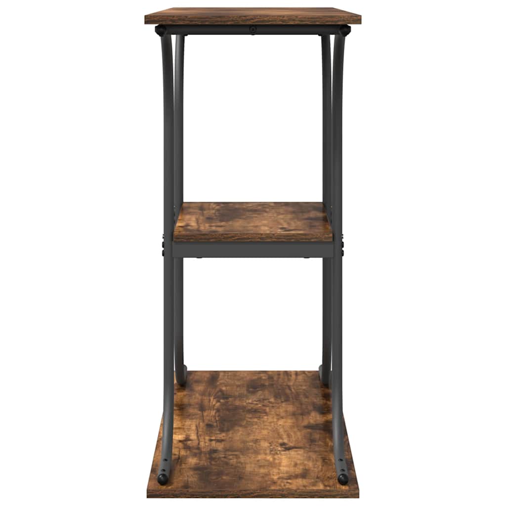 Konzolový Stolek S Policí Kouřový Dub 101 X 35 X 80,5 Cm