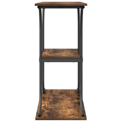 Konzolový Stolek S Policí Kouřový Dub 101 X 35 X 80,5 Cm