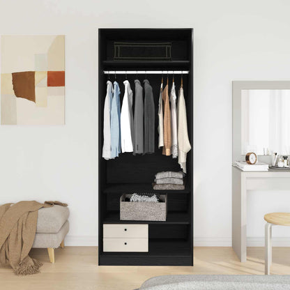 Šatní Skříň Artisanový Dub 80 X 50 X 200 Cm Kompozitní Dřevo